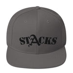 STACKS SNAPACK HAT ALL COLORS BLACK FONT