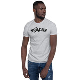 STACKS TEE BLACK FONT