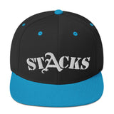 STACKS SNAPBACK HAT WHITE FONT ALL COLORS