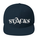 STACKS SNAPBACK HAT WHITE FONT ALL COLORS