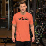 STACKS TEE BLACK FONT ALL COLORS