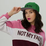 SNAPBACK STACKS MORE COLORS BLACK FONT