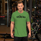 STACKS TEE BLACK FONT ALL COLORS
