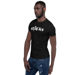 STACKS TEE WHITE FONT