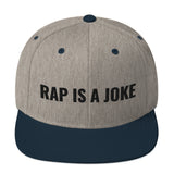 SNAPBACK HAT BLACK FONT