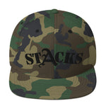 STACKS SNAPBACK HAT BLACK FONT ALL COLORS