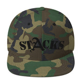 STACKS SNAPBACK HAT BLACK FONT ALL COLORS