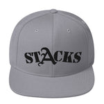 STACKS SNAPBACK HAT BLACK FONT ALL COLORS