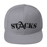 STACKS SNAPBACK HAT BLACK FONT ALL COLORS