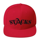 STACKS SNAPBACK HAT BLACK FONT ALL COLORS