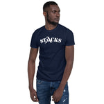STACKS TEE WHITE FONT