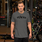 STACKS TEE BLACK FONT ALL COLORS