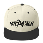 STACKS SNAPBACK HAT BLACK FONT ALL COLORS