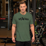 STACKS TEE BLACK FONT ALL COLORS