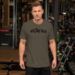 STACKS TEE BLACK FONT ALL COLORS