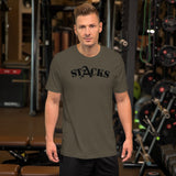 STACKS TEE BLACK FONT ALL COLORS